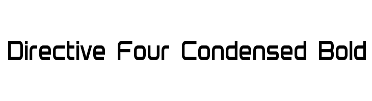 Directive Four Condensed Bold Font