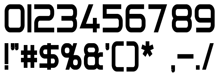 Directive Four Condensed Bold フォント その他の文字