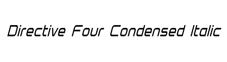 Directive Four Condensed Italic 
