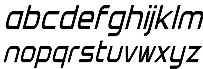 Directive Four Condensed Italic Font LOWERCASE