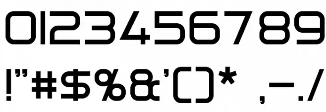 Directive Four フォント その他の文字