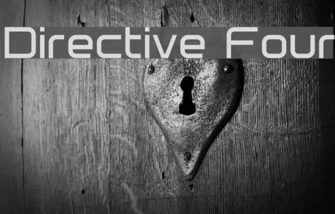 Directive Four フォント examples