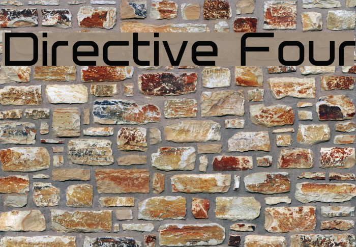 Directive Four フォント examples