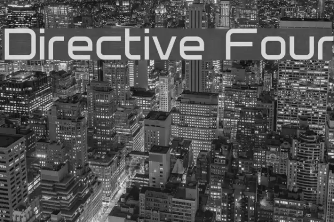Directive Four フォント examples