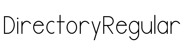 DirectoryRegular  Fuentes Gratis Descargar