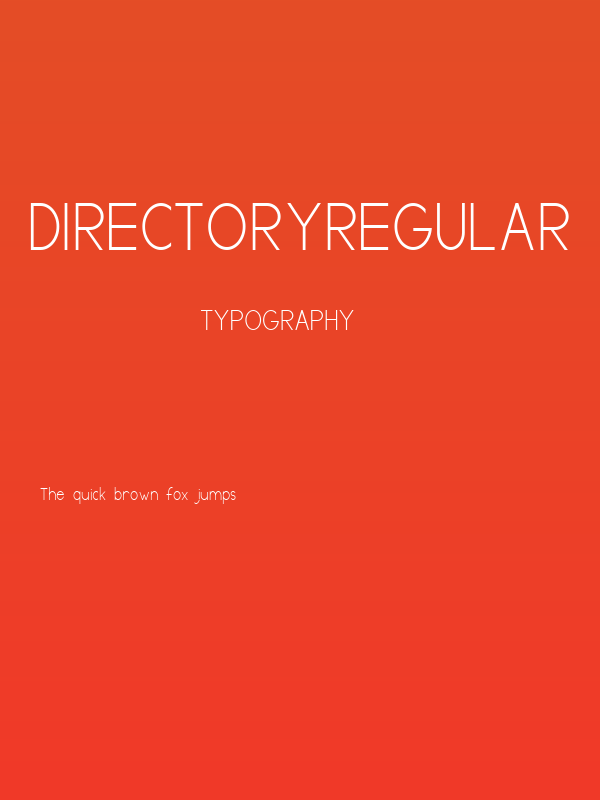 DirectoryRegular Poster