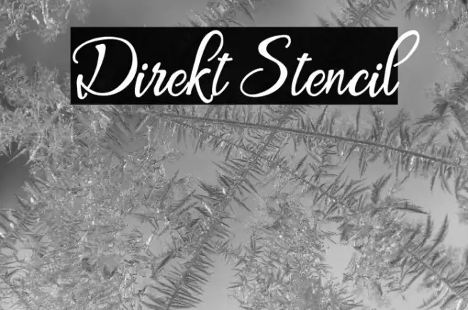 Direkt Stencil Font examples