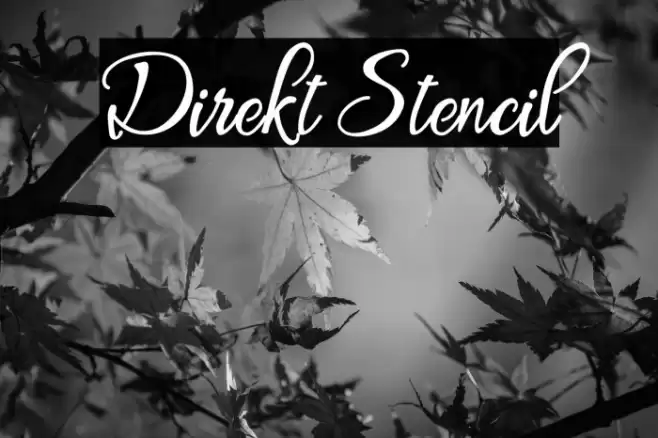 Direkt Stencil Font examples