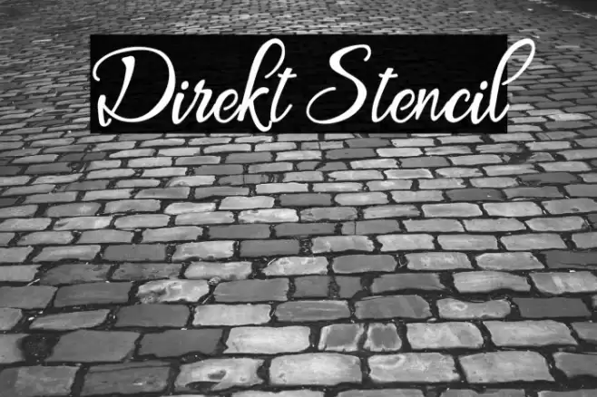 Direkt Stencil Font examples