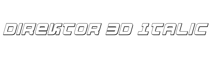 Direktor 3D Italic  لخطوط تنزيل