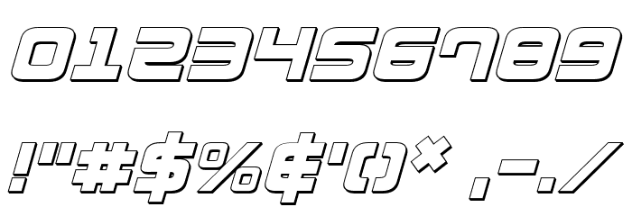 Direktor 3D Italic Font OTHER CHARS