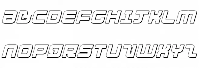 Direktor 3D Italic Fuentes MAYÚSCULAS