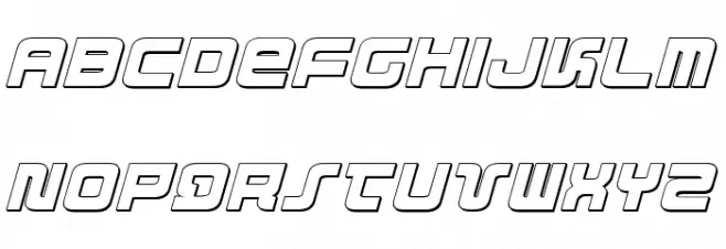 Direktor 3D Italic Fuentes MINÚSCULAS