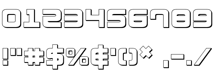 Direktor 3D Font OTHER CHARS