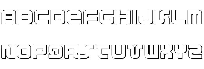 Direktor 3D Font LOWERCASE