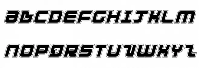 Direktor Academy Italic फ़ॉन्ट अपरकेस