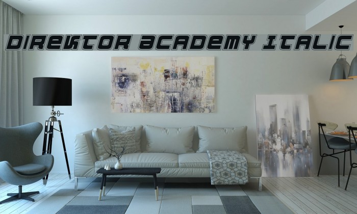 Direktor Academy Italic Font examples