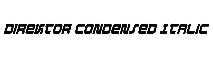 Direktor Condensed Italic Font