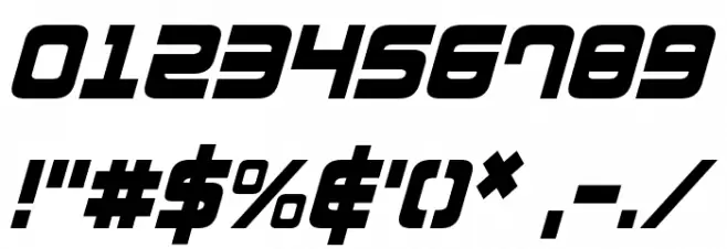 Direktor Condensed Italic خط محارف أخرى