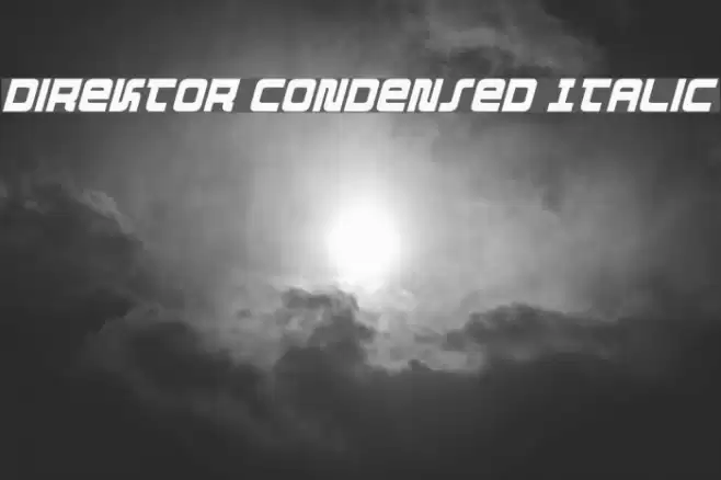 Direktor Condensed Italic خط examples