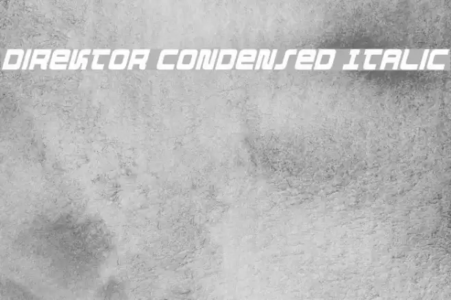 Direktor Condensed Italic خط examples