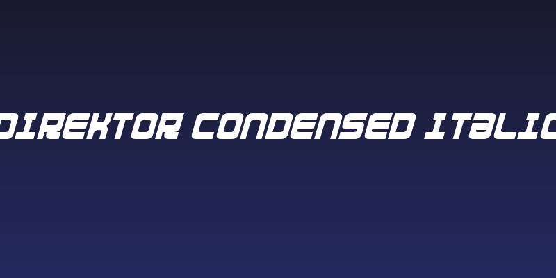 Direktor Condensed Italic Social Header