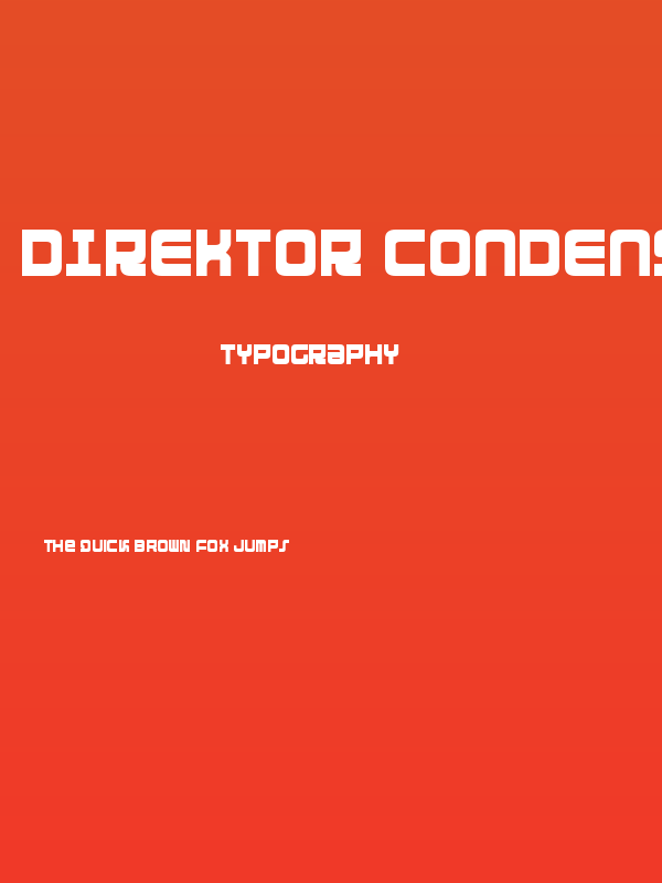 Direktor Condensed Poster