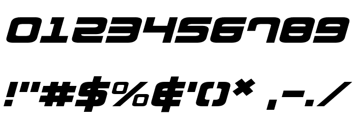 Direktor Expanded Italic Шрифта ДРУГИЕ символов