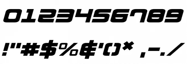 Direktor Expanded Italic Шрифта ДРУГИЕ символов