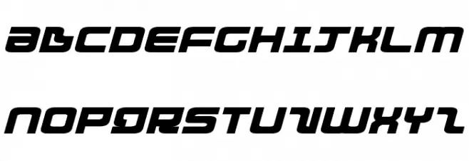 Direktor Expanded Italic Шрифта ВЕРХНИЙ