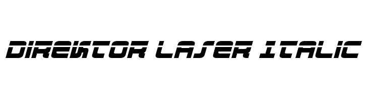 Direktor Laser Italic  font caratteri gratis