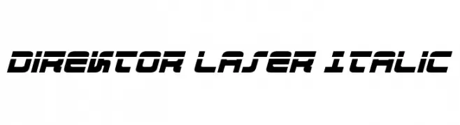 Direktor Laser Italic  フリーフォントのダウンロード