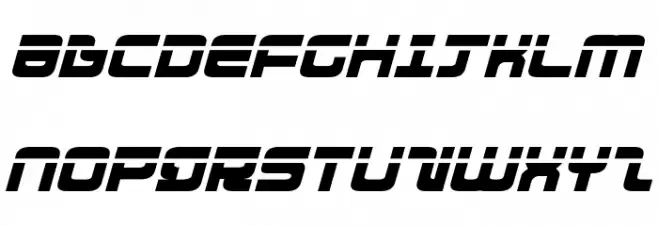 Direktor Laser Italic Schriftart Groß