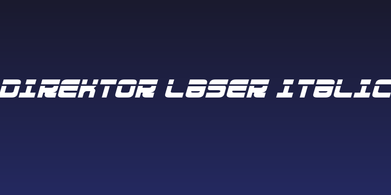 Direktor Laser Italic Social Header