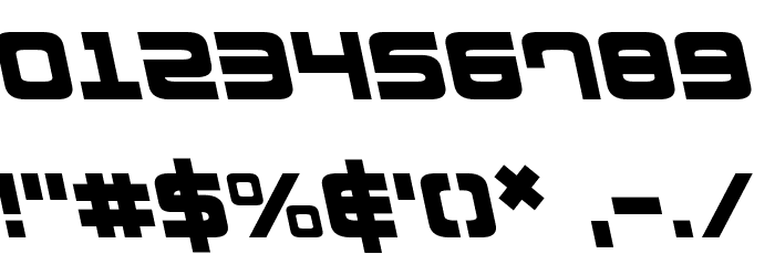 Direktor Leftalic Font OTHER CHARS