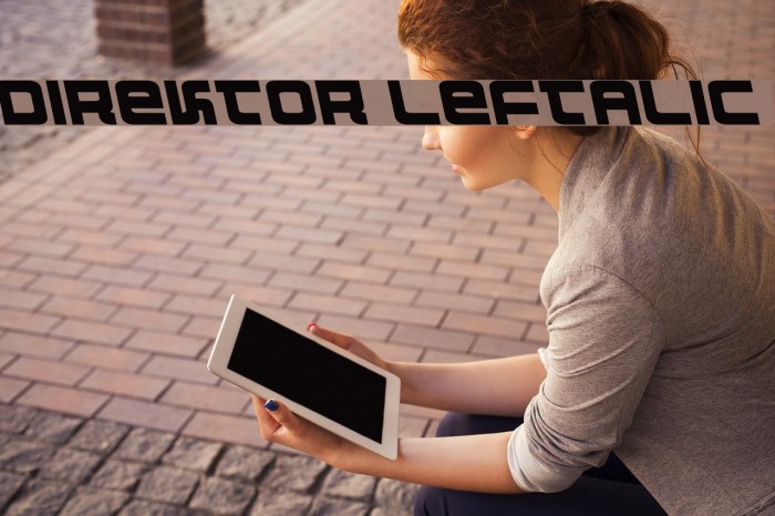Direktor Leftalic Font examples
