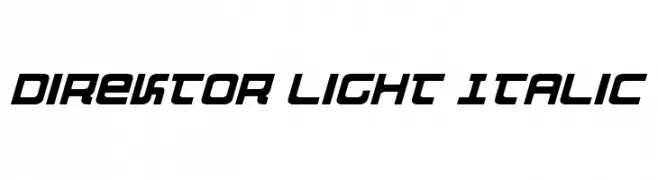 Direktor Light Italic  フリーフォントのダウンロード