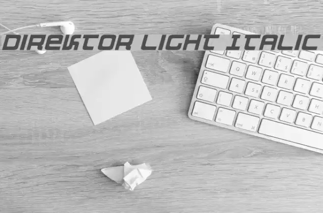 Direktor Light Italic Example 2