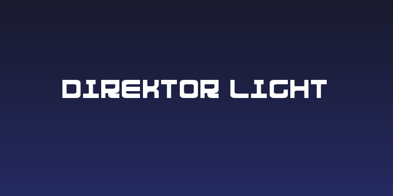 Direktor Light Social Header