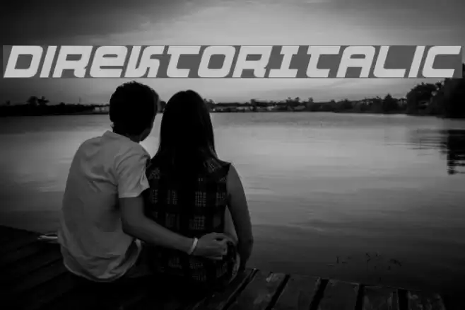 DirektorItalic Шрифта examples
