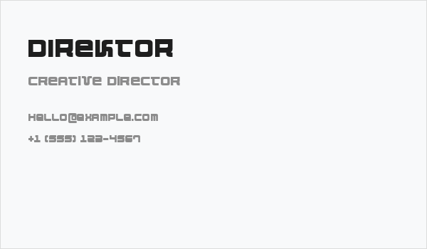 Direktor Business Card