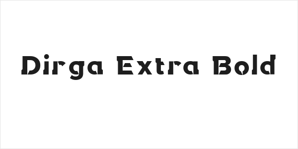 Dirga Extra Bold Logo