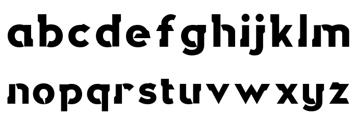Dirga Extra Bold Font Litere mici