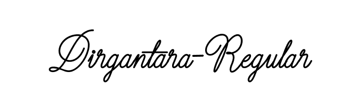 Dirgantara-Regular  Frei Schriftart Herunterladen