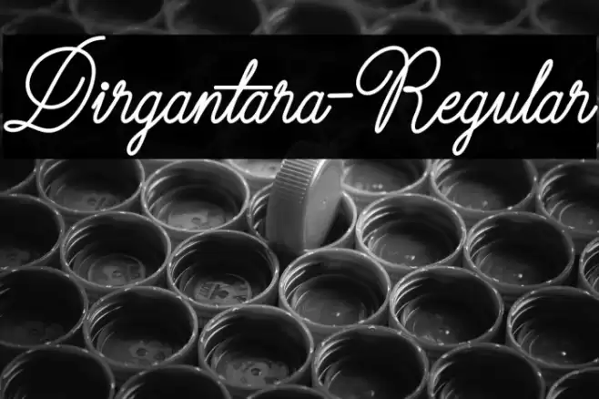 Dirgantara-Regular Font examples