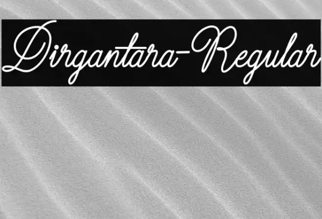 Dirgantara-Regular Font examples