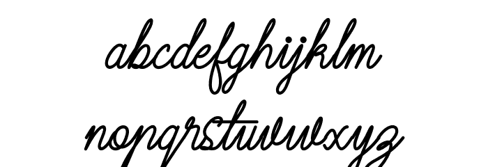Dirgantara-Regular Font LOWERCASE