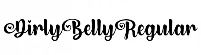 Dirly Belly Regular  les polices de caractères gratuit tlcharger
