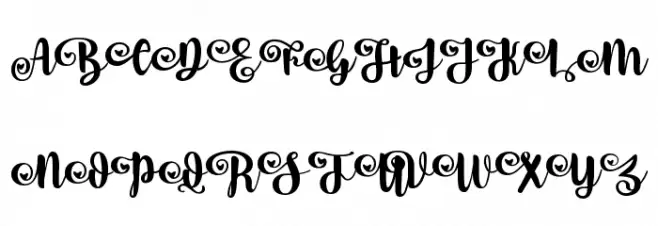 Dirly Belly Regular Font UPPERCASE