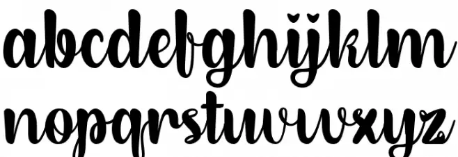 Dirly Belly Regular फ़ॉन्ट लोअरकेस